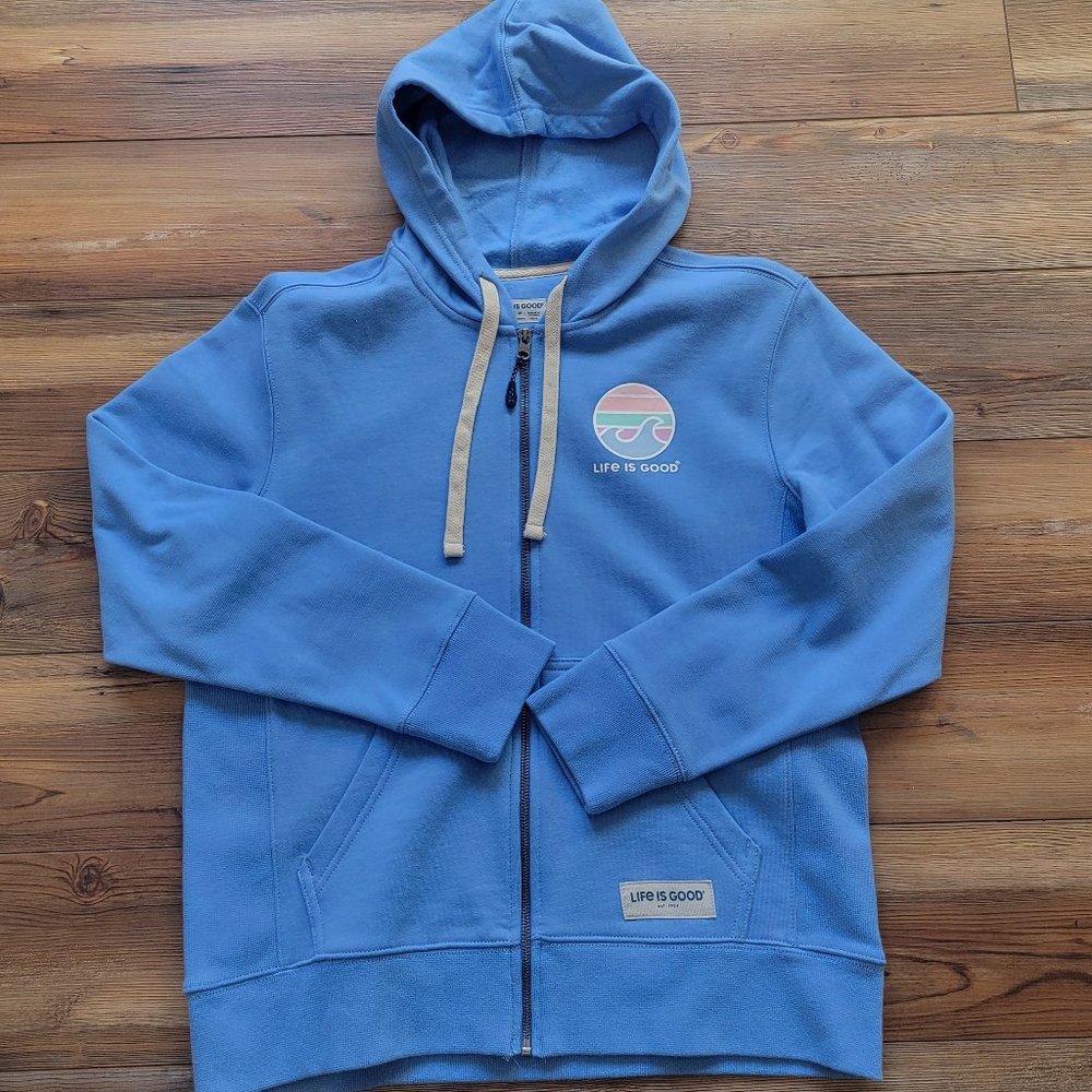 Life is Good W's Colorful Wave Simply True Fleece Zip Hoodie - Picture 2 of 9